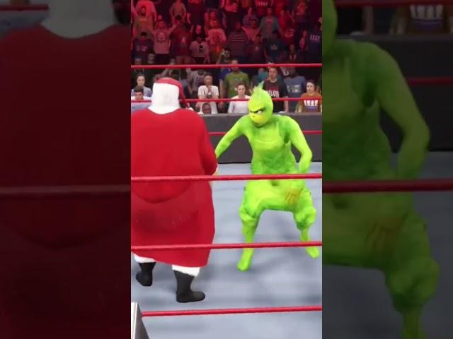 “The Grinch” gives “Santa Claus” Attitude Adjustment” Holiday Match