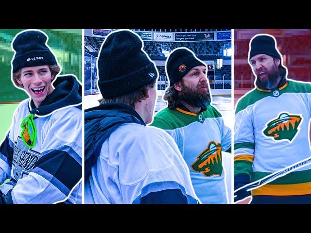 Greeny Starts Fight at Hockey Rink!