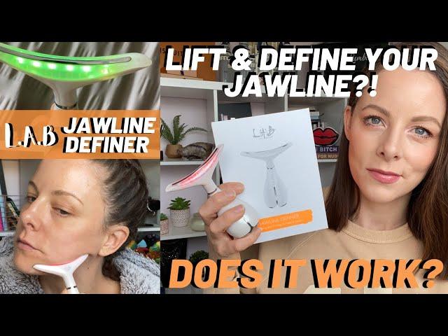 LAB JAWLINE DEFINER | Does this Neck Lifting & Firming device work to improve jowls?! 3 week test.