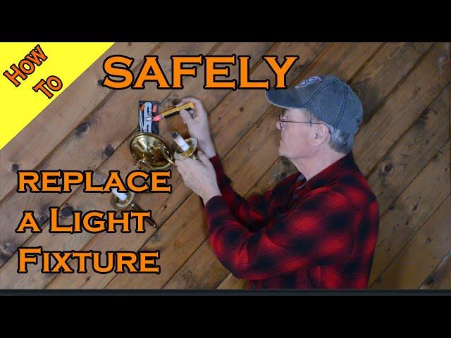 How to install a light fixture.