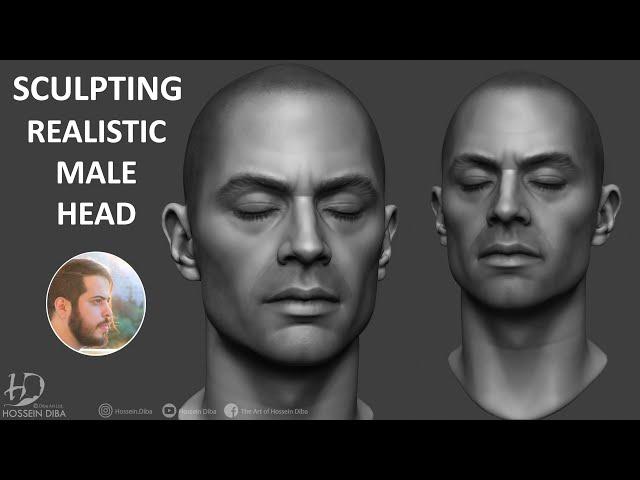 Sculpting Timelapse | Realistic Male Head