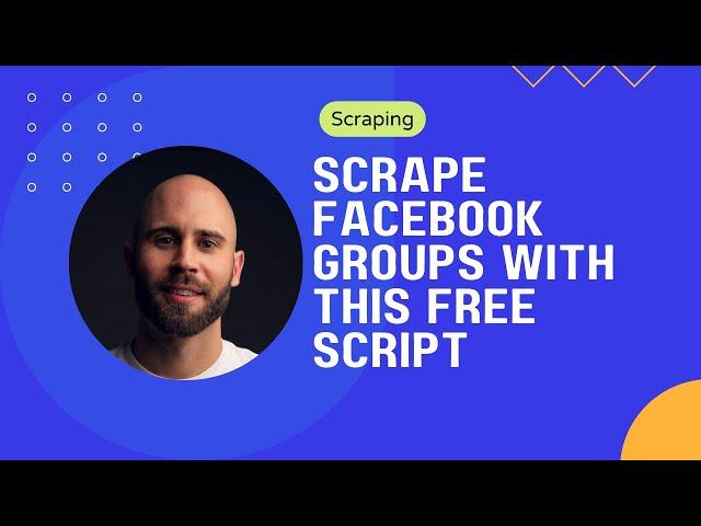 I wrote a free script that scrape Facebook groups