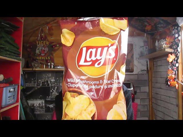 Wild Mushroom and Sour Cream Chips - Lays , Romania , £1.99p - Morrisons  - Food Review