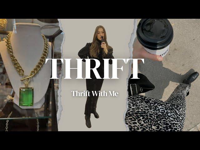 THRIFT WITH ME AT MY FAVORITE THRIFT STORES - TRENCH COATS / ANGORA SWEATERS / BLAZERS