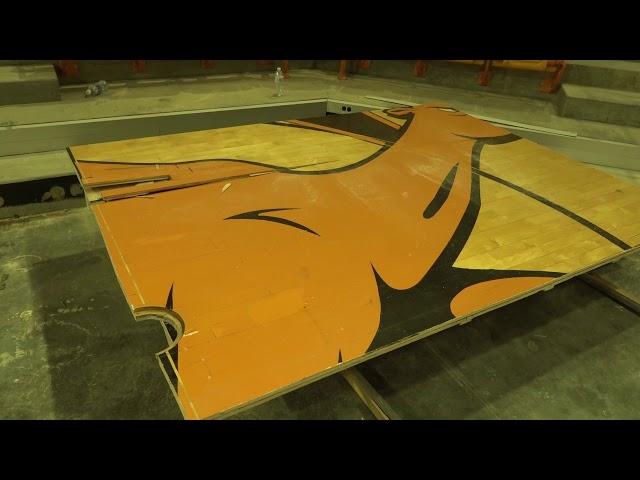 Campbell Athletics - Gore Arena Floor Demo