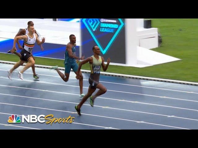 Alison dos Santos sets meet record in 400m hurdles: 2022 Diamond League Silesia | NBC Sports