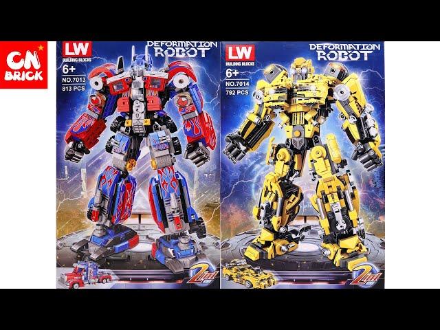 Unoffical Lego Collection 2022 Transformer   Optimus Prime & Bumblebee Unofficial Lego Speed Build