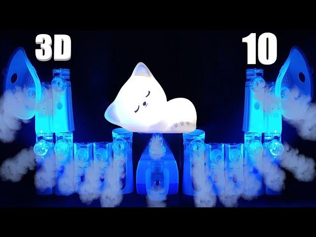 ASMR: 3D Aerosol with Sixteen Incredible Nebulizers for Sleeping and Relaxing 