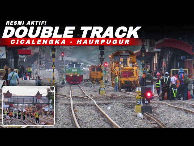 RESMI AKTIF JALUR DOUBLE TRACK CICALENGKA - HAURPUGUR  •  Switch Over Stasiun Cicalengka