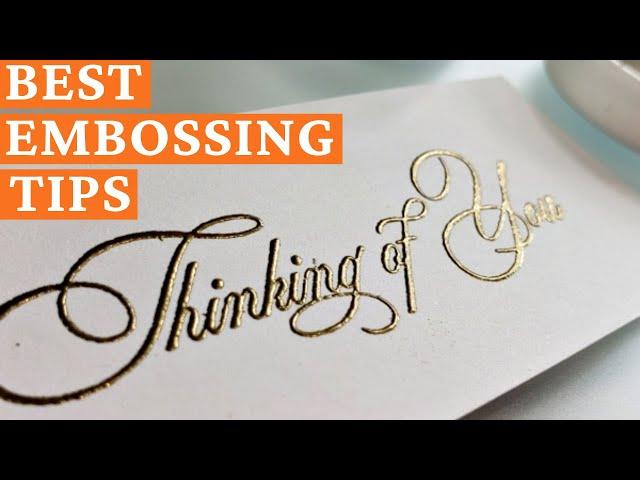 Best Tips For Heat Embossing