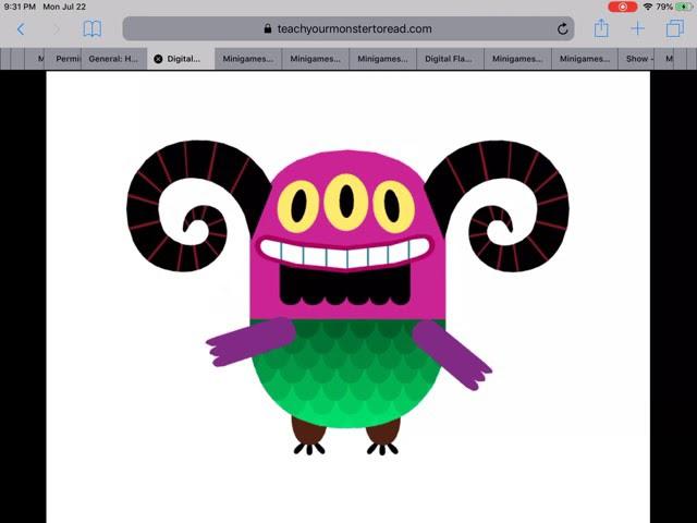 Teach monster Flash Cards Letter Sounds