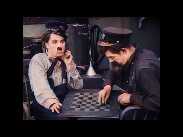 EL BOMBERO / Charles Chaplin  PELÍCULA COMPLETA A COLOR