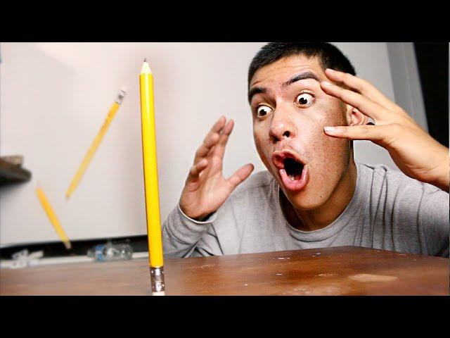 IMPOSSIBLE PENCIL FLIP TRICK SHOTS!