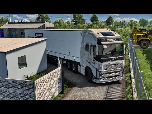 Challenging Narrow Roads Throughout the Journey | Volvo Fh 750 | #ets2 1.51