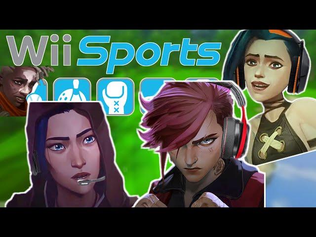 Jinx, Vi & Caitlyn Play Wii Sports Golf
