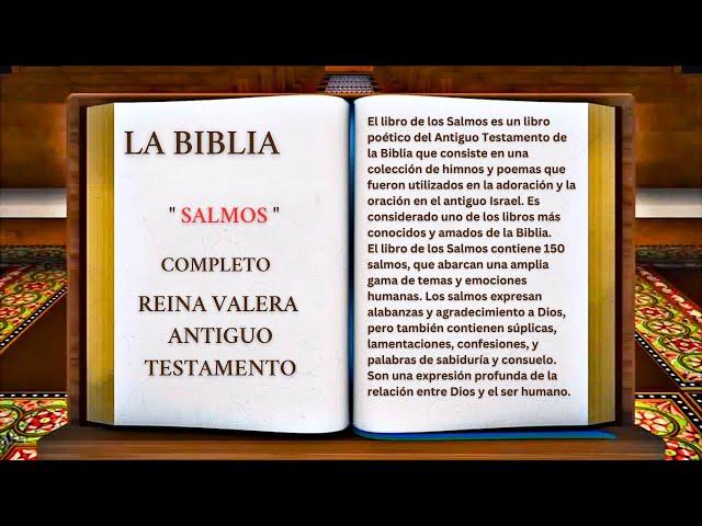 ORIGINAL: LA BIBLIA EL LIBRO DE LOS " SALMOS " COMPLETO REINA VALERA ANTIGUO TESTAMENTO