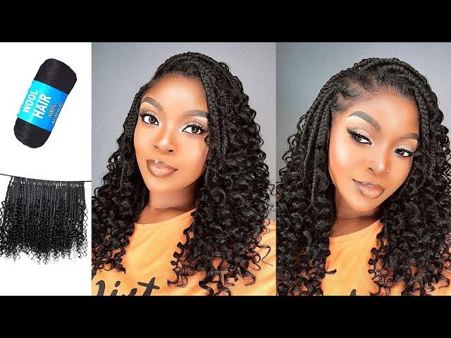 Baybeee IT'S BRAZILIAN WOOL Or Nothing| Crochet Boho Braids Using Brazilian Wool