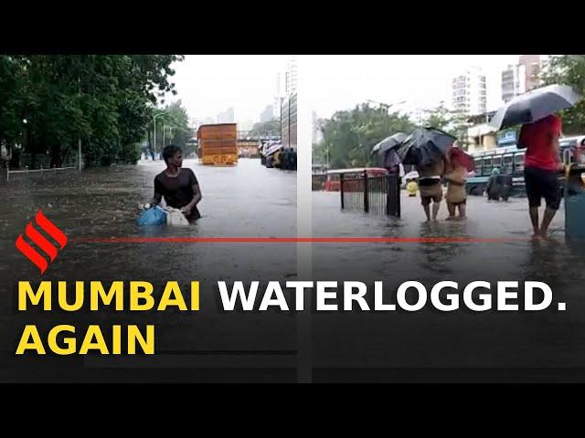 Severe water logging in parts of Mumbai following heavy Rainfall