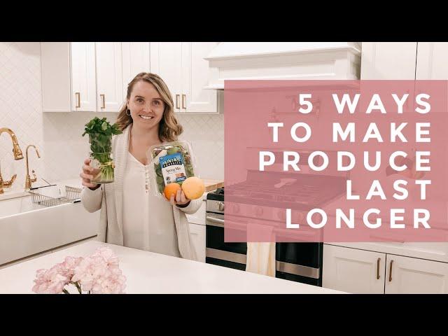 5 Ways to Make Produce Last Longer + Best Technique to Wash Groceries | Alena Votchits