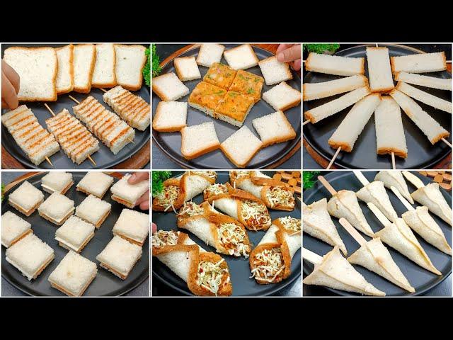 10 Easy Bread Snacks | New Recipe | Snacks Recipes | Evening Snacks Recipes Spicy with Bread