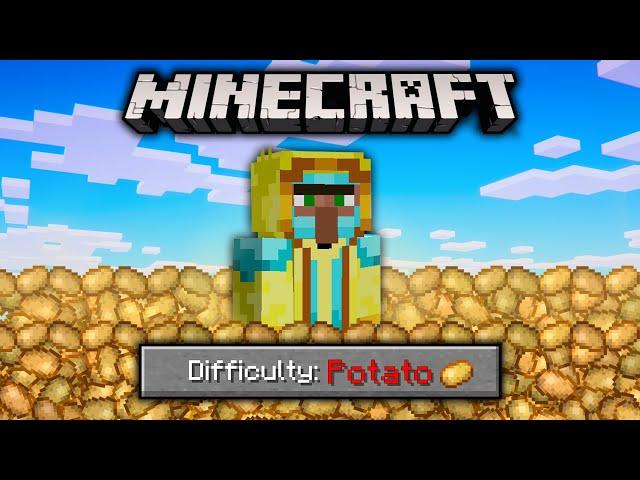 Minecraft But... I Only Use Potatoes