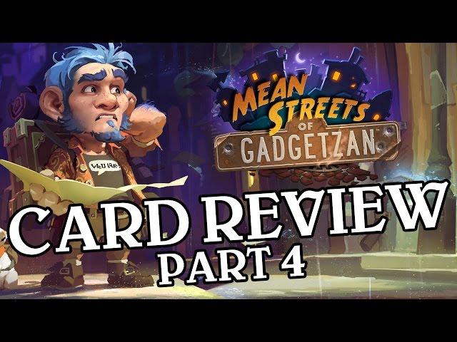 Mean Streets of Gadgetzan Card Review Part 4 - Hearthstone