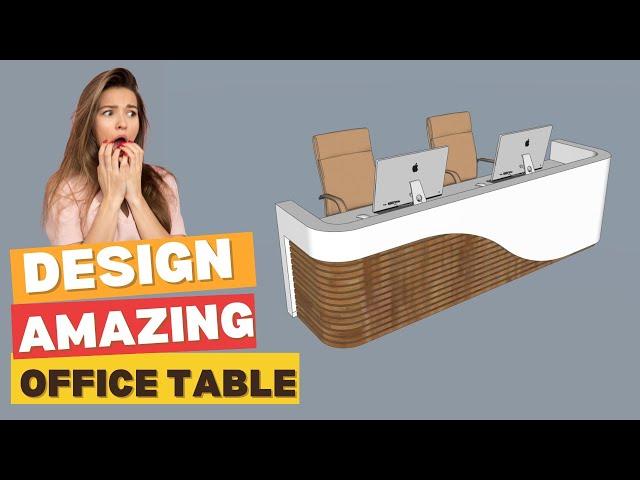 Design a Stunning Modern Office Table in SketchUp