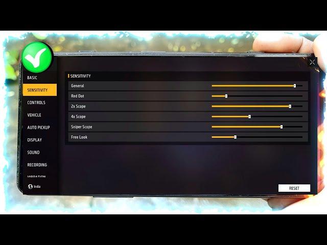 One tap Sensitivity  || My own Headshot setting Revealed  || OB47 Update Setting || Free Fire