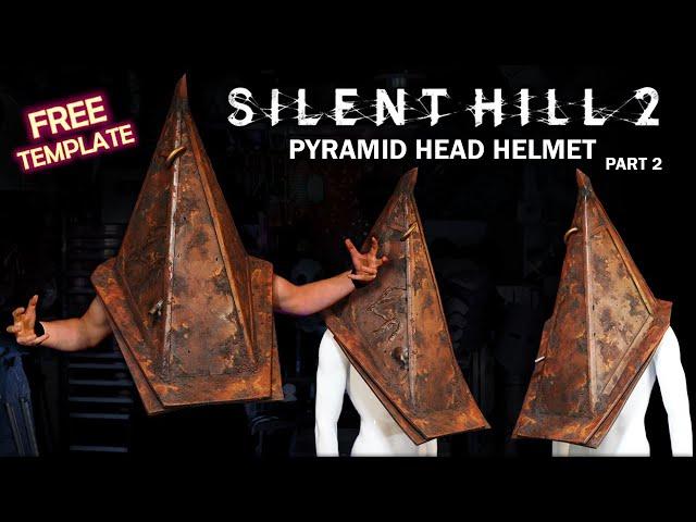 How to Make a Pyramid Head Helmet - Free Template - Silent Hill 2 Cosplay - Part 2 Painting Rust