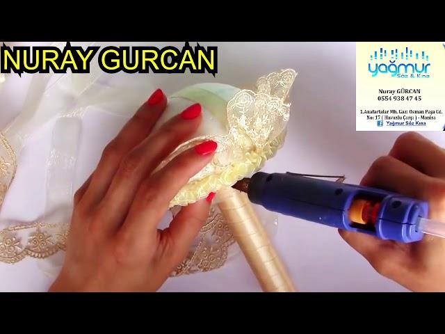 DIY | 2020 bridal bouquet holder | İpek Çiçeklerle Düğün Buketi Nasıl Yapılır | 2020 Gelin Buketi