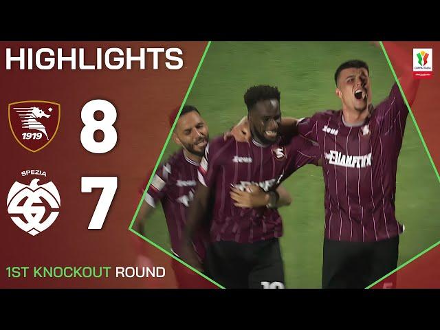 SALERNITANA-SPEZIA 8-7 | HIGHLIGHTS | Hosts win 6-goal thriller | Coppa Italia Frecciarossa 2024/25