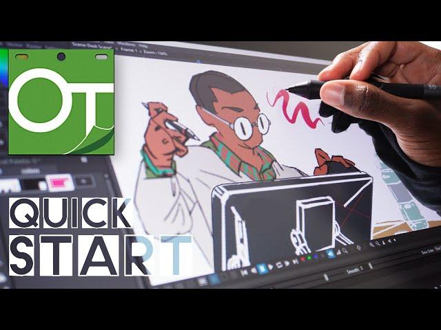 How to Use OPENTOONZ 1.7.1 - 2024 Start Guide ft. XPPen Artist 22 Plus