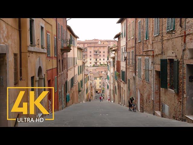 Beautiful Cities of Tuscany, Italy - 4K City Life Video with Street Sounds