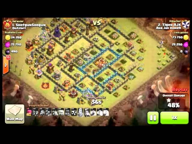 Clash of clans - Clan War (ANAJAK KHMER) Best Attack Top1 for 2Stars