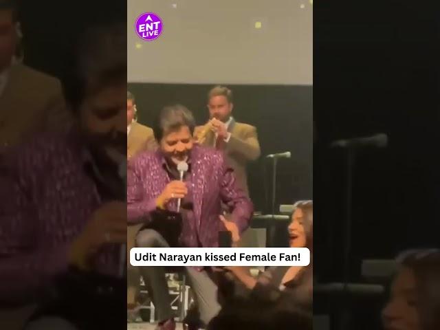 Udit Narayan kisses Female fan at Concert! Shocking video went viral