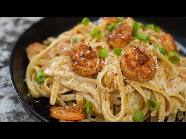 25 Minute Creamy Cajun Shrimp Alfredo​