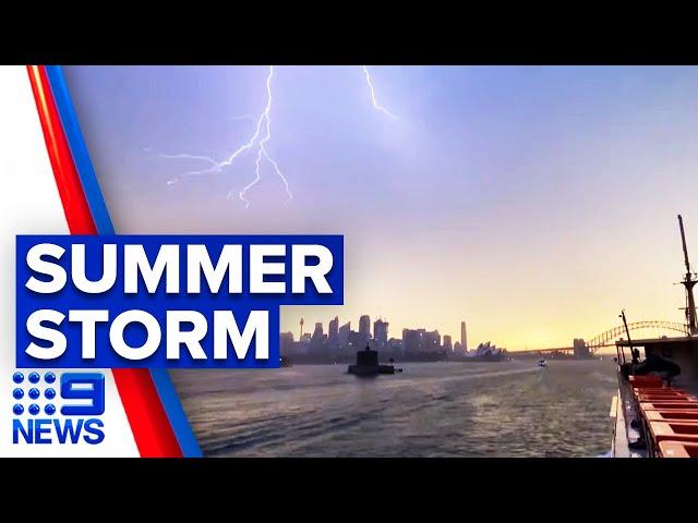 Summer storm wreaks havoc across Sydney | 9 News Australia