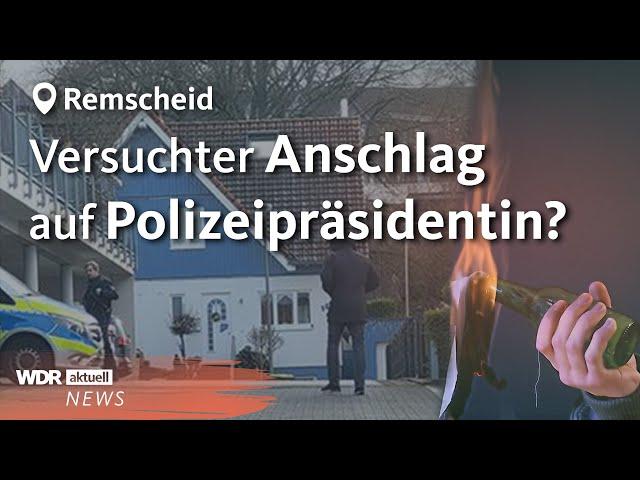 Remscheid: Mutmaßlicher Brandanschlag auf Haus von Hagener Polizeipräsidentin | WDR aktuell