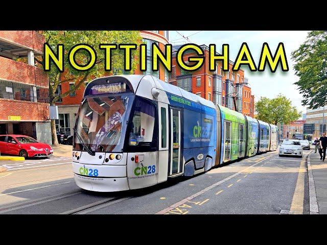 Nottingham City Centre, UK - Walking Tour and Travel Guide - 4K