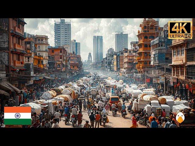 Real Life in Mumbai, India The Most Populous Megacity in South Asia! (4K HDR)