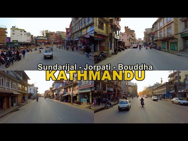 Kathmandu LIVE Roads Condition  Sundarijal - Jorpati - Bouddha 4K HDR 2024