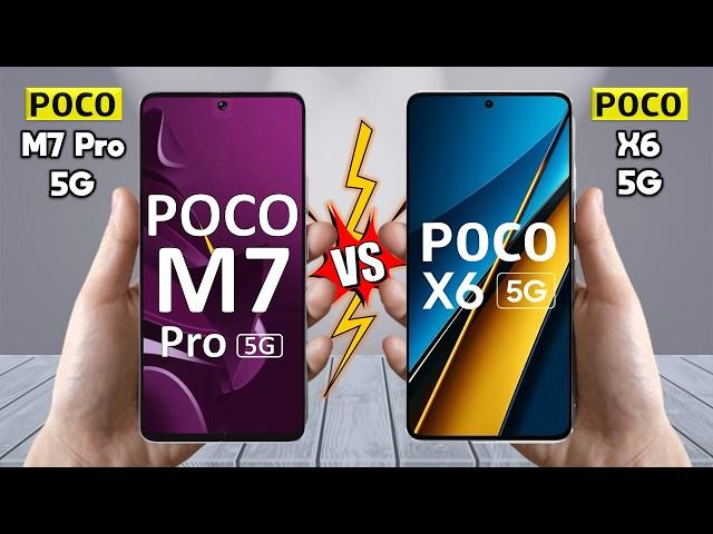 Poco M7 pro 5G Vs Poco X6 5G - Full Comparison  Techvs