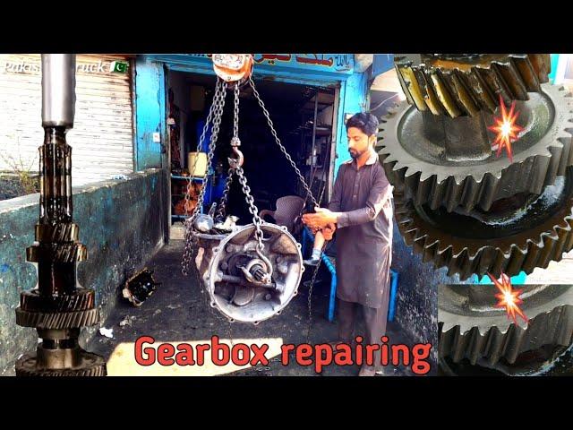 Gearbox repair with small tools &@Hydraulic press machine