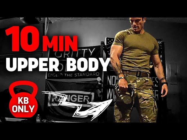 10-Minute KETTLEBELL Upper Body Workout | Follow Along Workout