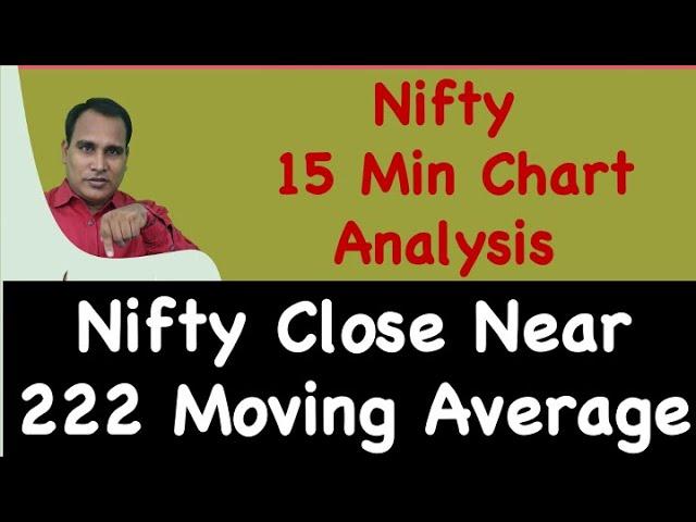 Nifty 15 Min Chart Analysis !! Nifty Close Near 222 Moving Average