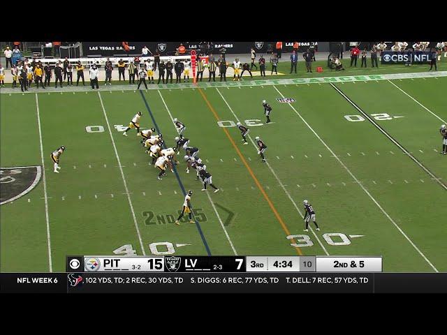 Najee Harris caps 36-yard TD run vs. Raiders with epic Superman dive for pylon