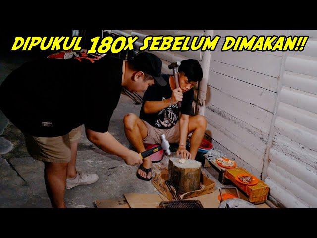 ⁠DIPUKUL PAKE PALU 180X BARU BISA DIMAKAN!!