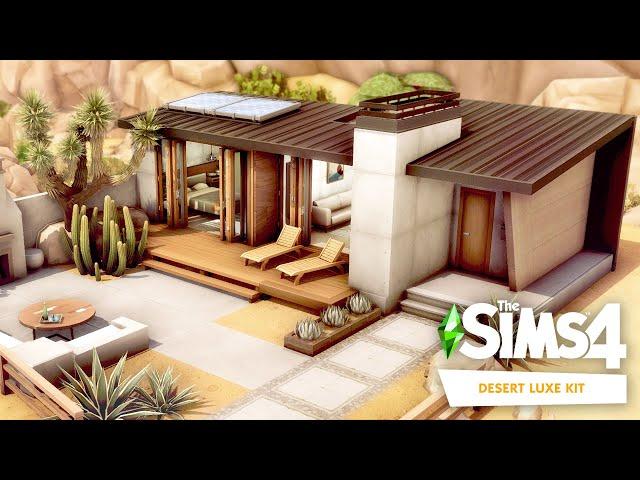 Desert Chic Tiny House ️ | The Sims 4 Desert Luxe Kit | Speed Build | No CC + Download Links