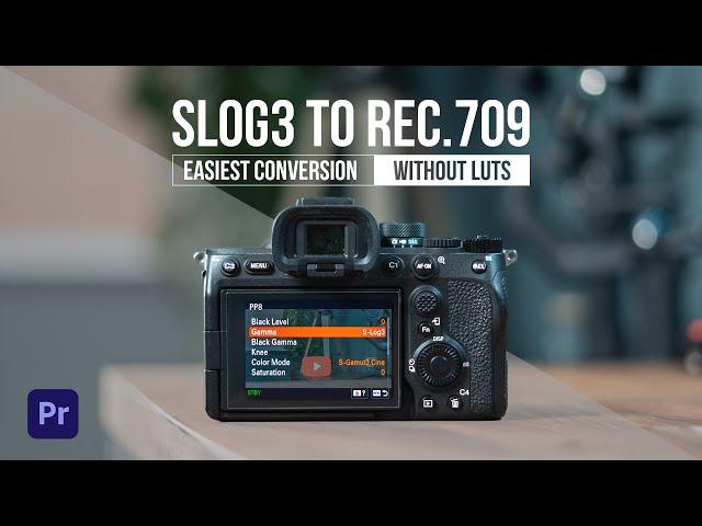 EASIEST Way To CONVERT SLOG3 to REC.709 (without LUTs) // Color Space Transformation in Premiere Pro