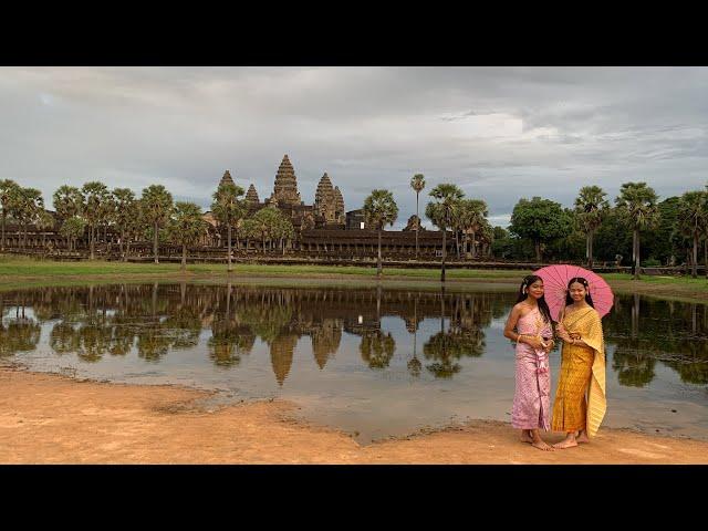 Angkor Wat Temple Sunrise, Tour and Sunset | Cambodia Vlog #2